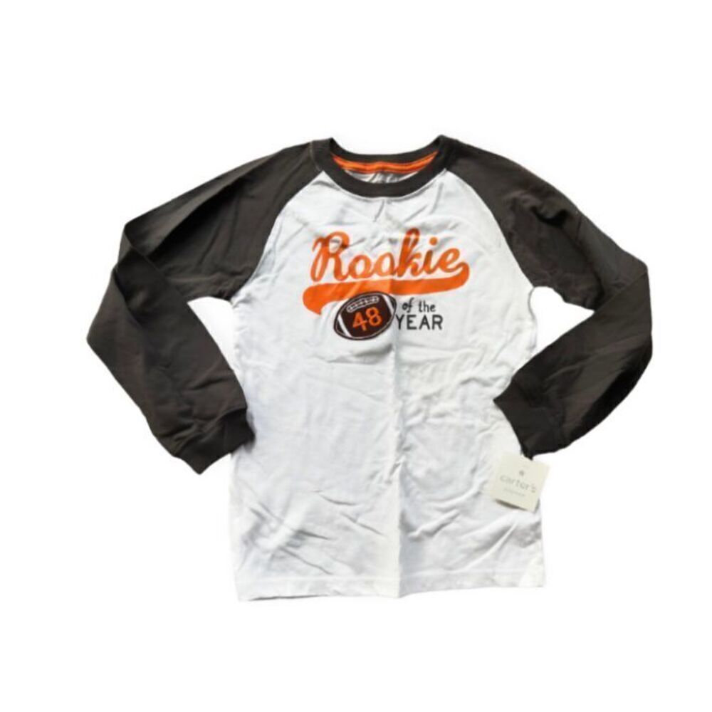 NWT Boys Carters Rookie of the Year Ranglan Shirt - Sz 7
